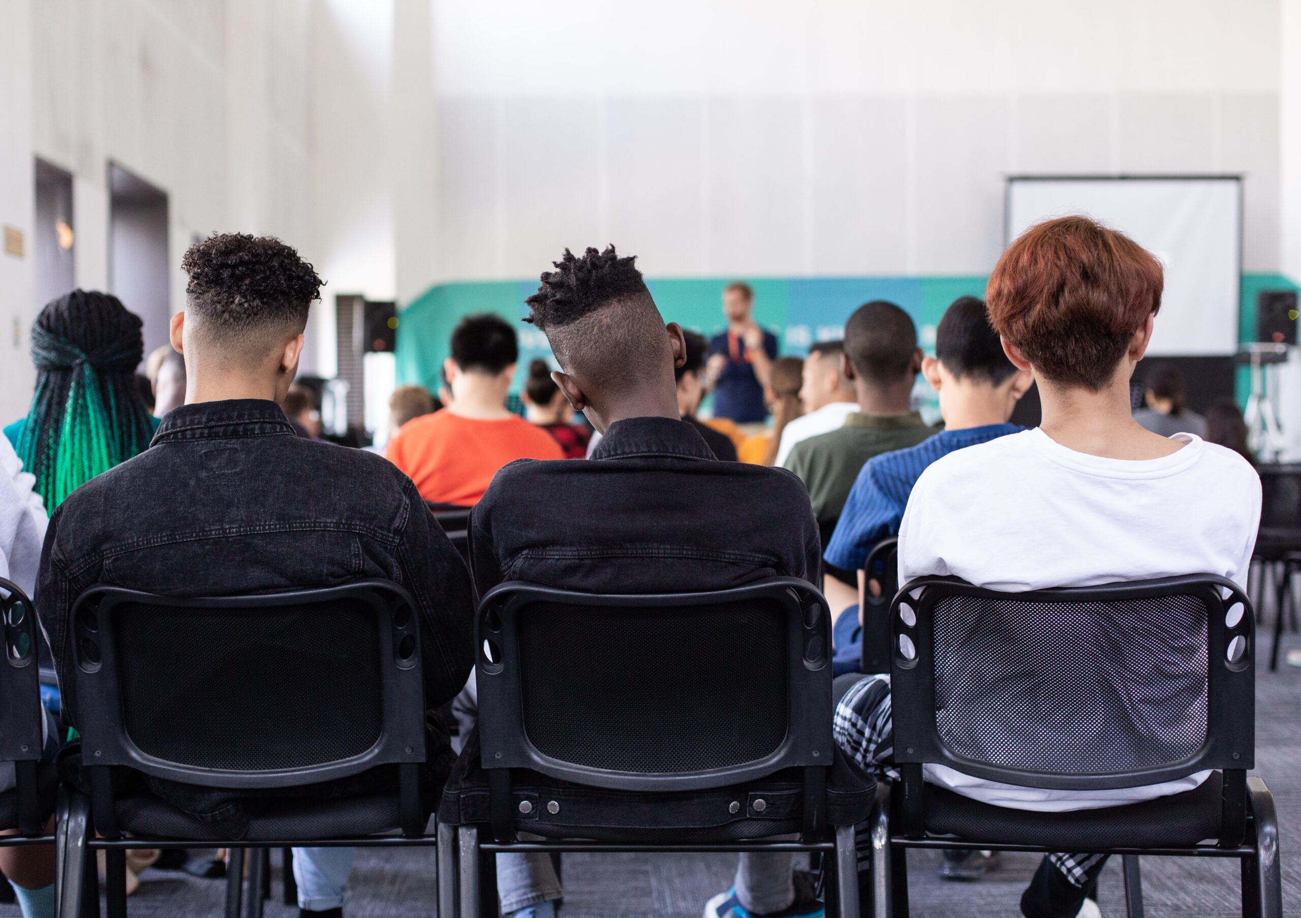 Young people in a classroom