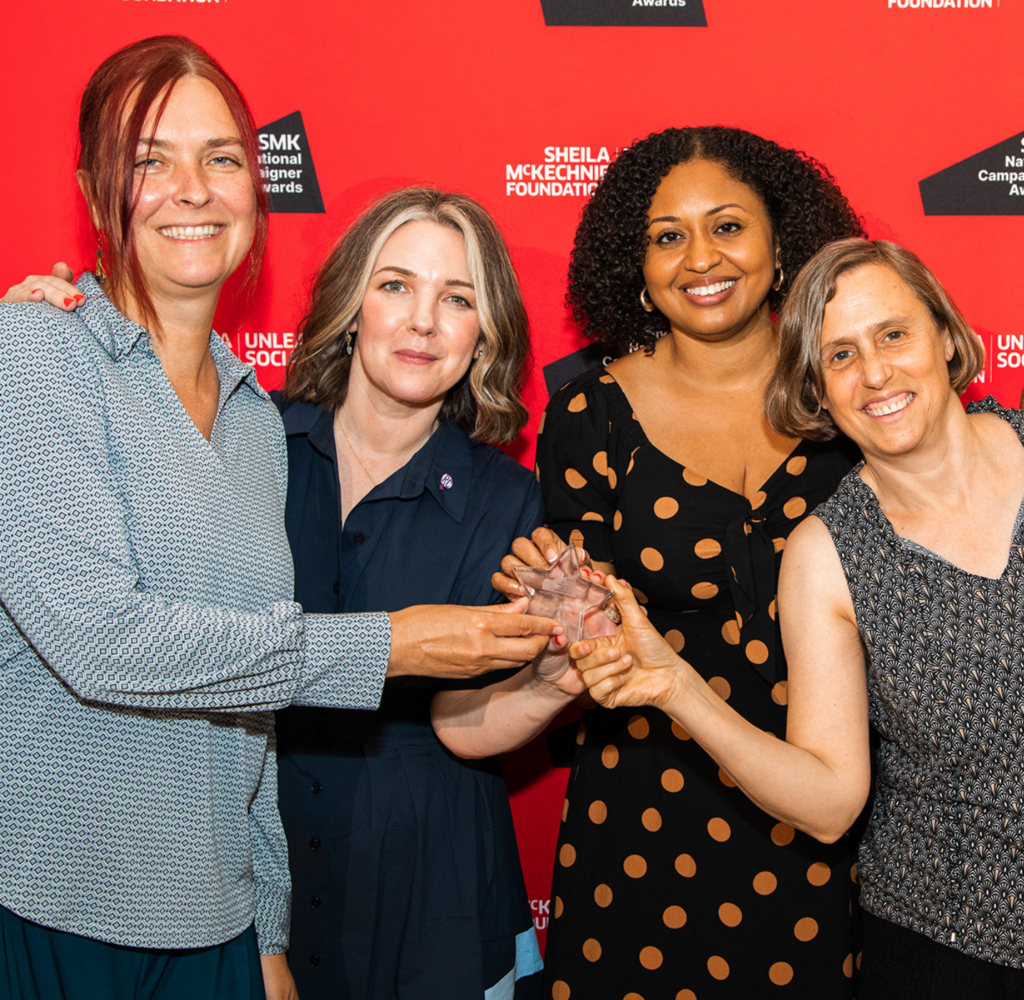 Members of the Keep Counselling Confidential campaign group at the SMK campaigner awards 2025